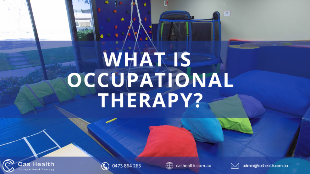 Occupational therapy sensory room designed to support participation, skill development, and therapeutic activities.